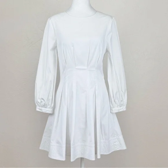 Veronica Beard Torres Corset-Waist Dress White Size 8 $498 MSRP - Picture 9 of 16